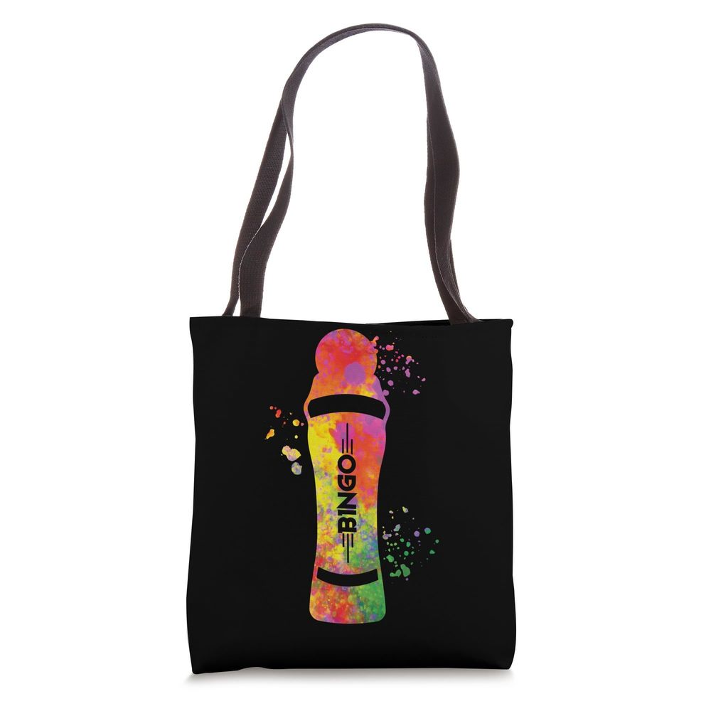 Bingo Dabber Colorsplash Watercolor Men Bingo Tote Bag T_T